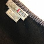 Shoshanna  Tinsley Piped Knit Fit-and-Flare Dress Black Gold Metallic S Photo 4