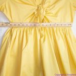 Eloquii yellow 100% cotton Bubble Hem Puff Sleeve Dress,18 Photo 11