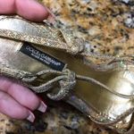 Dolce & Gabbana  Gold Glitter Wedges sz38 8US Photo 5