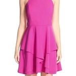 Adelyn Rae Gabardine Ruffle Fit and Flare Dress Size XS Photo 0