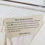 Soft Surroundings New Women's 18 Ivory Cream Wide Leg, Cotton Pants Photo 5