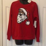 Workshop Republic Clothing  Red Santa Claus Sweater Women Size Small Photo 0