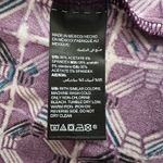 Chico's Shirt Womens Medium 1 Purple Geometric Tunic Top Travelers Slinky Travel Photo 7