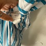 Vintage 70s Buffy’s Choice Striped Cotton‎ Jumpsuit Sz L Tie Back Pockets USA White Size L Photo 7