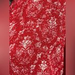 LuLaRoe Shirley Red White Floral Kimono Photo 2