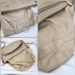 Stone Mountain Beige Tan Leather Slouch Shoulder Bag Purse Photo 5