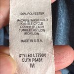 Hailey & Co. Colorful Floral Long Sleeve Blouse Teal Blue Size Medium Oversized Photo 5