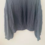 Free People On Pointe Bomber Jacket Black Sz Small Photo 7