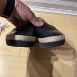 FitFlop  Siren Black Leather Espadrille Slip-Ons size 6.5 Photo 1
