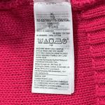 Gap Classic Cable Knit Fisherman Sweater Cable Knit Red Women XL Cotton Pullover Photo 6