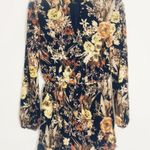 Lucca Couture Navy & Floral Romper Small Photo 1