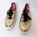 Kate Spade  x Keds Size 6 Platform Gold Glitter Sneakers 0‎ Photo 2