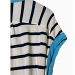 Nautica Dress Striped Cotton/Spandex Dress With Tie Waist Size Large Photo 4