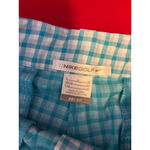 Women's Nike Golf Blue & White Gingham Bermuda Shorts Size 8 Photo 7