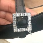 Silent D Womens Shoes Black Leather Mary Janes Bling Buckle Size 38 7/7.5 Photo 4