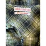 Urban Outfitters  green plaid womens button down sz small lumberjack fall Photo 2