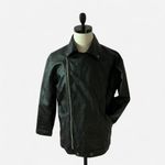 Princess Polly Black Faux Leather Motorcycle Biker Jacket Full Zip Photo 2