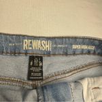REWASH ‎ Light Denim Super High Rise Fringe Shorts (13/31) Photo 8