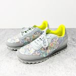 Johnny Was  Keya Shine Sneakers Lt Blue Floral Embroidered Shoes 39 US 8.5/9 NEW Photo 1