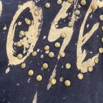 AC/DC for those about to rock studded concert tee cropped black medium Photo 7