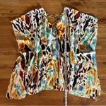 Anthropologie Printed Tropical Coverup Mini Dress New XS Photo 7