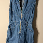 Women’s Blue Denim Romper Size M Photo 0