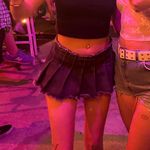 Edikted Pleated Denim Mini Skirt Photo 4