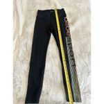 Bebe  Sport Logo rainbow glitter stripe leggings‎  Women's Size S Photo 8