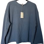 A New Day Women's Long Sleeve Blue Ottoman Sweatshirt - Size Large - NWT Photo 7