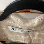 ZARA Striped Button Down Long Sleeve Photo 3