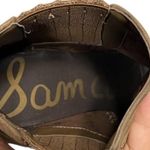 Sam Edelman Wedge Boots Womens Size 8.5 Tan Leather Chelsea Pointed Toe Booties Photo 10