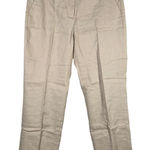 J.Crew Factory Kallie stretch linen-blend straight-leg pant 10 Photo 0