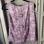 Elie Tahari Like new  blouse tank purple/gold szM Photo 2