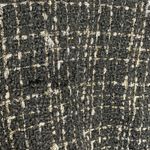 Hazel Anthropologie Black White Tweed Coat Faux Fur Collar Puff Sleeves Small Photo 11