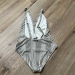 Billabong  black and White Striped one piece bathing suit - NWOT Photo 2