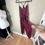 LAJU Los Angeles Halter Back Tie Front Mesh Pantsuit Jumpsuit Onesie size Medium Pink Photo 1