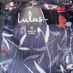 Lulus ✨HP✨Petal to The Metal Black Floral Print Chiffon Mini Dress✨ Photo 7