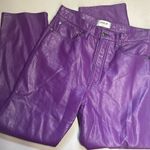 AGOLDE RTR purple 29/8 faux leather  pants high rise straight super soft purple Photo 4