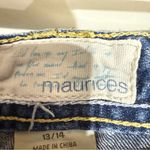 Maurice's  Blue Cropped Capri Women's Jeans Distressed Size 13/14 Photo 6