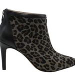 Adrienne Vittadini Nyla calf hair leopard print high heel booties size 7.5 Photo 0