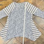 Cato Est. 1946 Striped Shark Tooth 3/4 Sleeve Top Large Photo 5