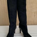 Diane Von Furstenberg  Black Suede Knee High Boots 9.5 Photo 1