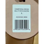 Alexis Cameron Dress in Multi Patchwork Large New asis Womens Vegan Faux Leather Photo 8