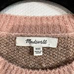 Madewell Pink Leopard Animal Print Merino Wool Blend Sweater Photo 4