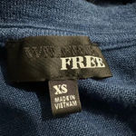 Wilfred Free  | Aritzia | Blue Fitted Sheath Bodycon Plunge V-Neck Dress Size XS Photo 2