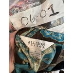 Allison Taylor 060101 Size small women blouse shirt top Brown Blue short‎ sleeve Photo 9