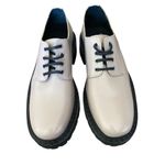 Maeve Anthropologie Oxford Leather Sand Tan Lace Up Shoes Size 8 Size 38 Photo 2