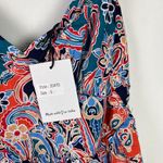 Japna NWT  Sleeveless Floral Tie Back V-Neck Midi Dress Size Small S NEW Photo 3