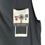 Uniqlo Black Polaroid Pocket Lightweight Sleeveless Cotton Tank Top Women Sz S Photo 2
