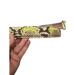 Taxidermy Python Logo Belt w/Dust Bag Sz. XS Yellow Photo 5